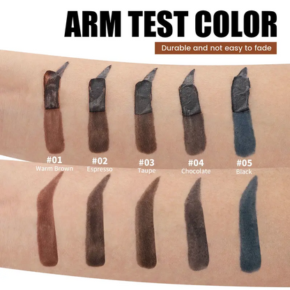 5-Shade Peel-Off Brow Tint — Waterproof, Long-Wear Definition