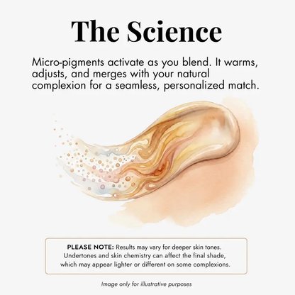Color Changing Liquid Foundation for Fair to Light Skin Tones, SPF 15 with Hyaluronic Acid | Lightweight Hydrating Face Makeup